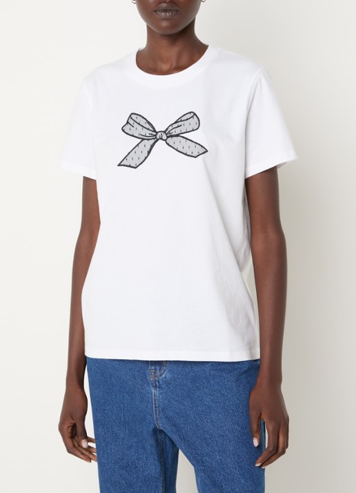 French Connection Bow T-shirt met print