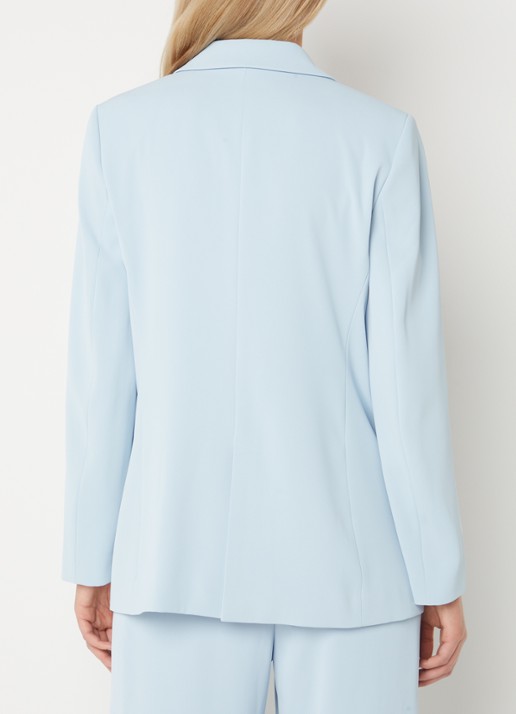 French Connection Harrie blazer met klepzakken - achterkant 2 lichtblauw