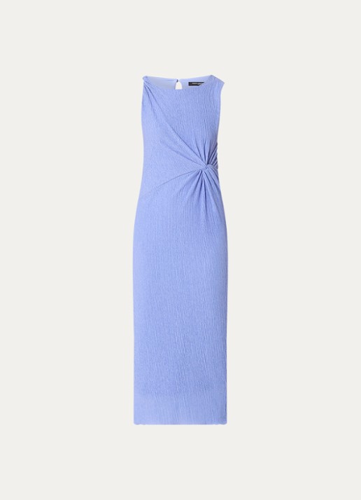 French Connection Ivy Cambria midi jurk met plissé - voorkant 2 lavendel
