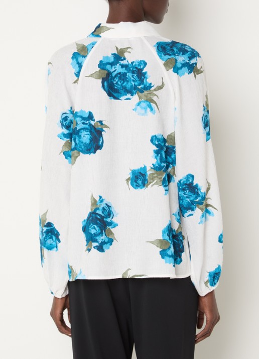 French Connection Lara Aleya blouse met bloemenprint - achterkant 4 wit