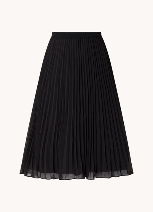 French Connection Midi rok met plissé en stretch