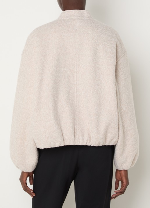 French Connection Nellie bomberjack met steekzakken - achterkant beige