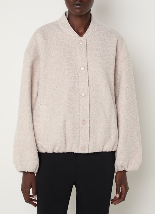 French Connection Nellie bomberjack met steekzakken - detail 4 beige