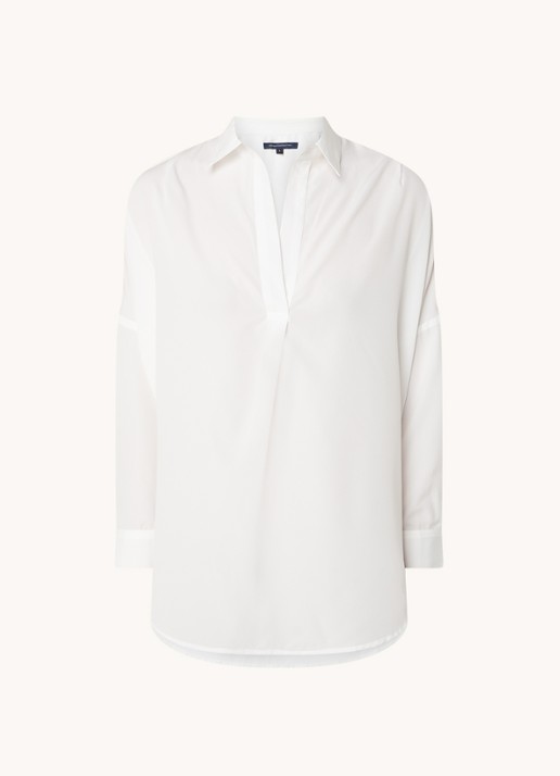 French Connection Rhodes oversized tuniek - voorkant wit