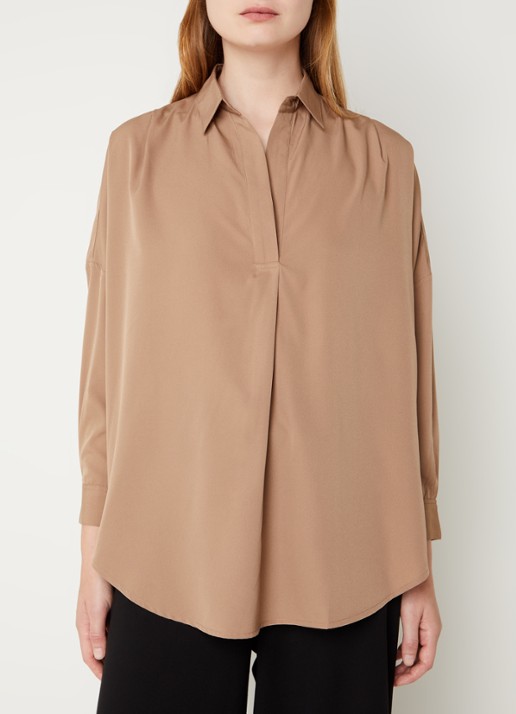 French Connection Rhodes oversized tuniek - detail zand