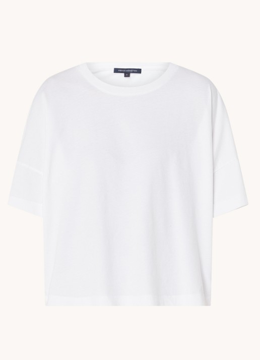 French Connection T-shirt met stretch - voorkant 2 wit
