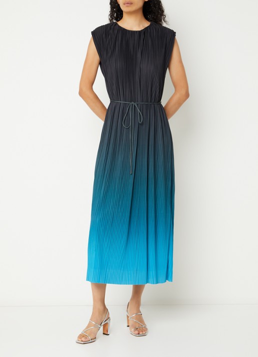 French Connection Xena midi jurk met dip-dye dessin