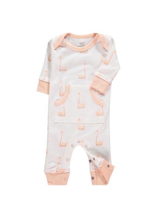 Fresk Babypak met print en steekzakken - voorkant 3 lichtroze