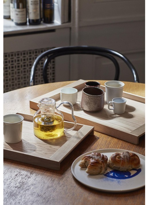 Fritz Hansen No.10 dienblad 36,5  x 30 cm - achterkant 5 beige