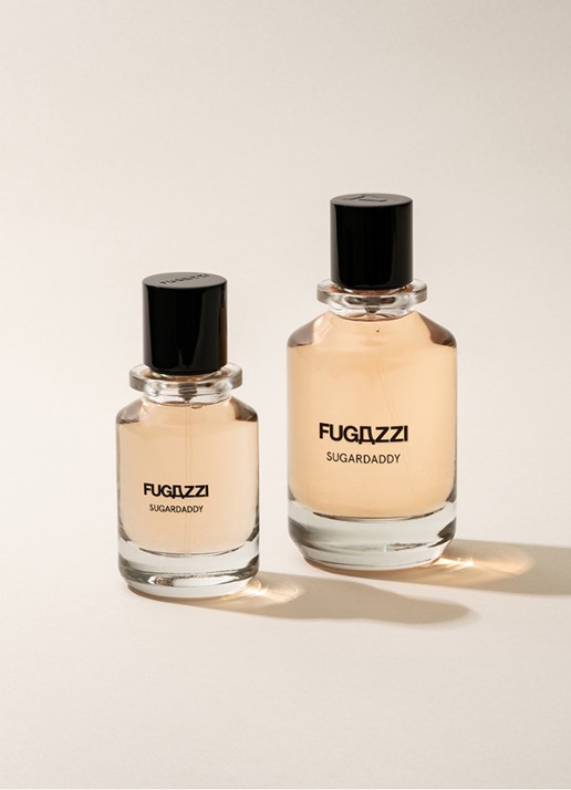 Fugazzi Sugardaddy Extrait de Parfum - travel size - voorkant 3 beige