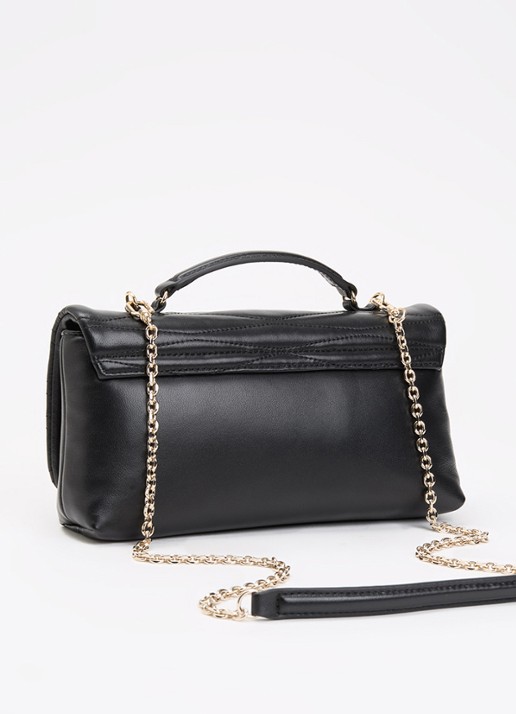 FURLA 1927 Mini crossbodytas van leer - achterkant zwart