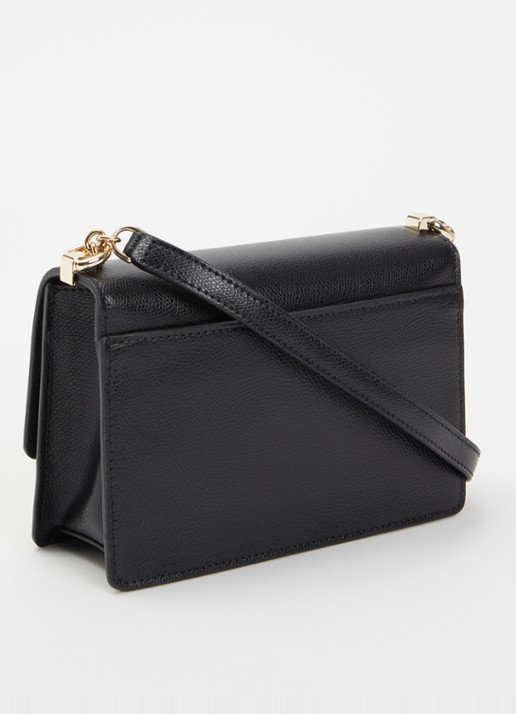 FURLA 1972 Mini crossbodytas van leer - achterkant zwart