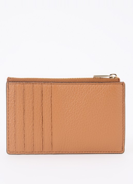 FURLA Camelia M pasjeshouder van leer - achterkant cognac