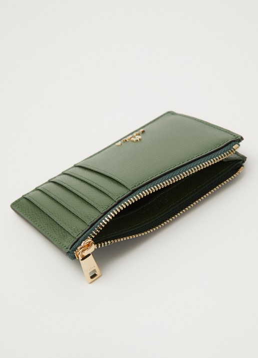 FURLA Camelia M pasjeshouder van leer - voorkant 3 groen