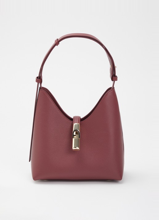 FURLA Goccia S schoudertas van leer met verstelbare schouderriem