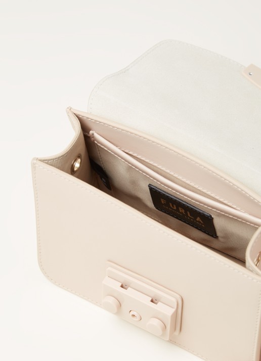 FURLA Metropolis Mini crossbodytas van leer - detail 3 lichtroze