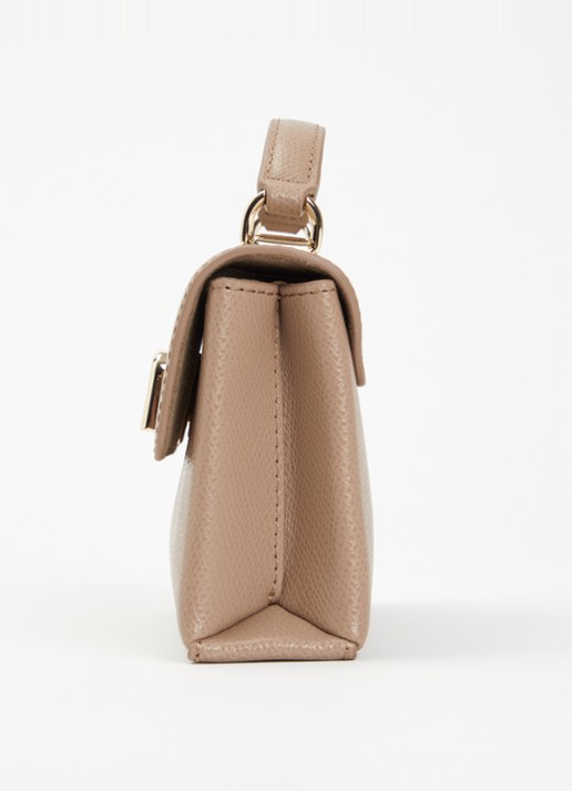 FURLA Mini handtas van leer met afneembare schouderriem - detail 3 donkerbeige