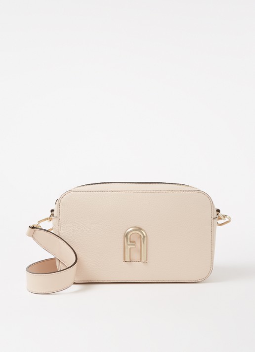 FURLA Primula S crossbodytas van leer - voorkant roze