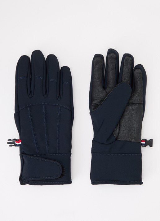 Fusalp Glacier waterafstotende handschoenen met logo - voorkant donkerblauw