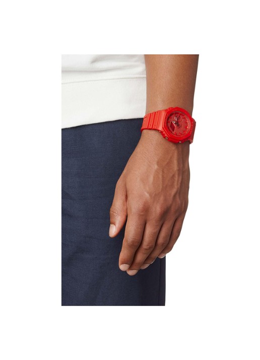 G-Shock Horloge GA-2100-4AER - voorkant 2 rood