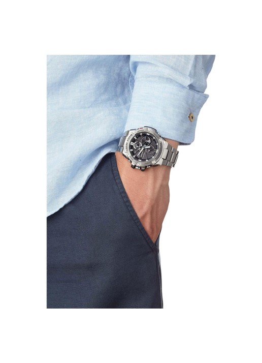 G-Shock Horloge GST-B100D-1AER - detail zilver