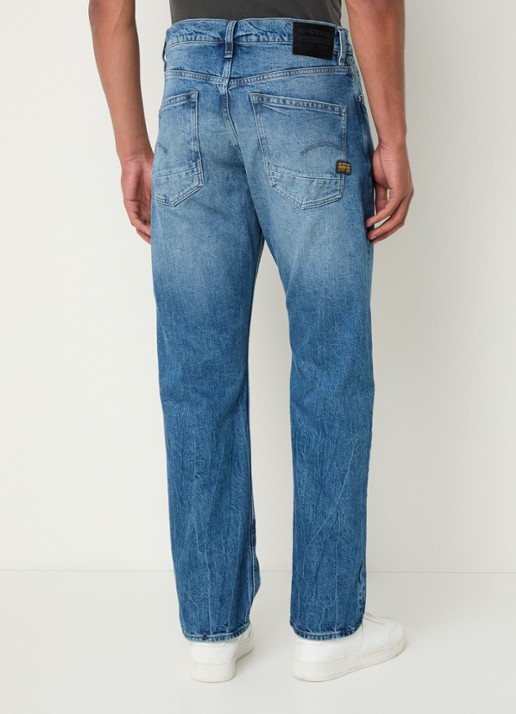 G-Star RAW Dakota straight leg jeans met medium wassing - achterkant indigo