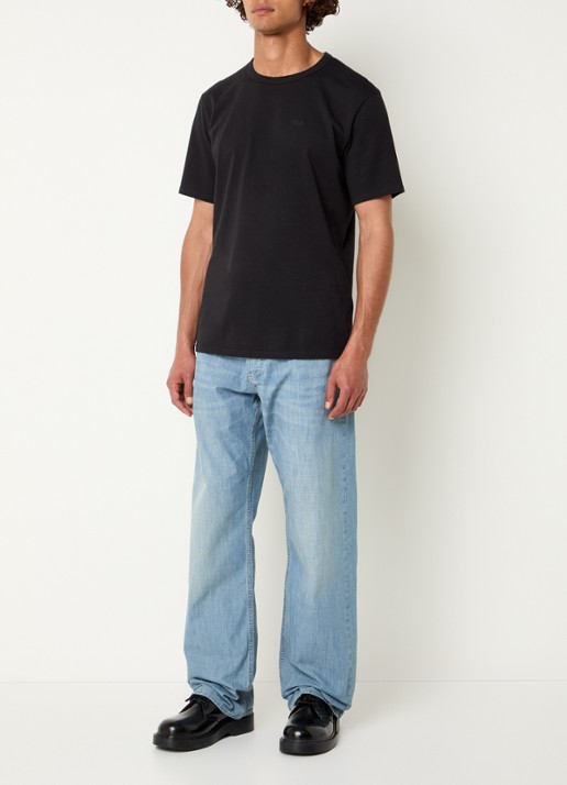 G-Star RAW Deeggie straight leg jeans met lichte wassing - voorkant 2 indigo