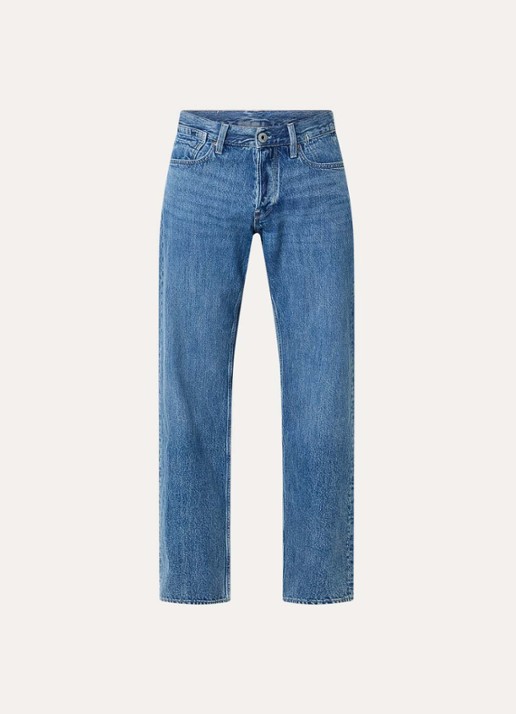 G-Star RAW Deeggie straight leg jeans met medium wassing - voorkant 4 indigo