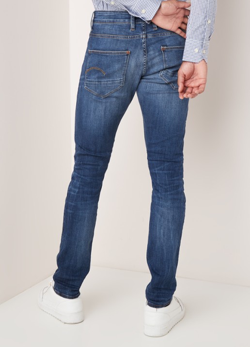 G-Star RAW Elto skinny jeans met medium wassing - achterkant indigo