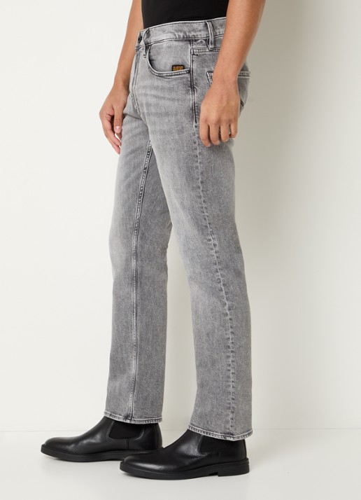 G-Star RAW Mosa straight leg jeans met gekleurde wassing - detail 2 grijs