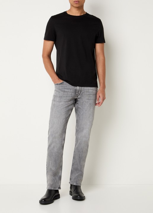 G-Star RAW Mosa straight leg jeans met gekleurde wassing - voorkant 4 grijs