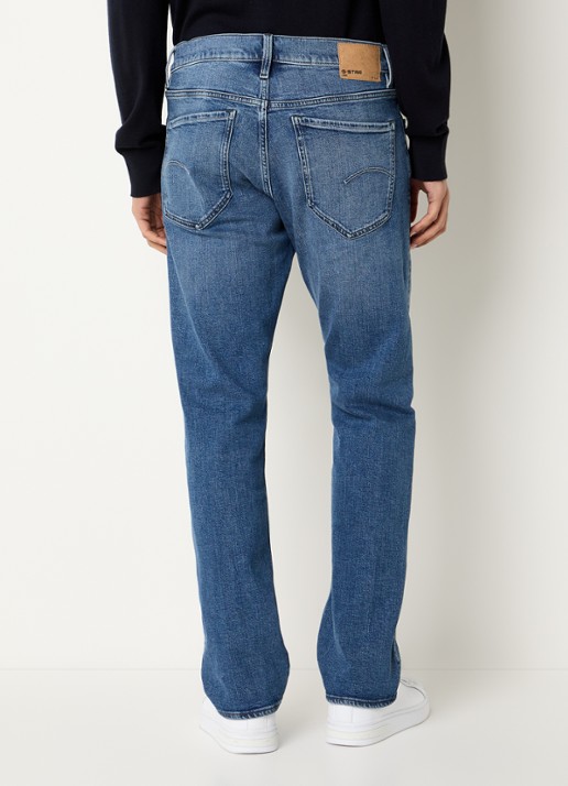 G-Star RAW Mosa straight leg jeans met steekzakken - achterkant 5 indigo