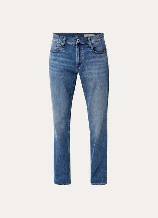 G-Star RAW Mosa straight leg jeans met steekzakken - voorkant 3 indigo