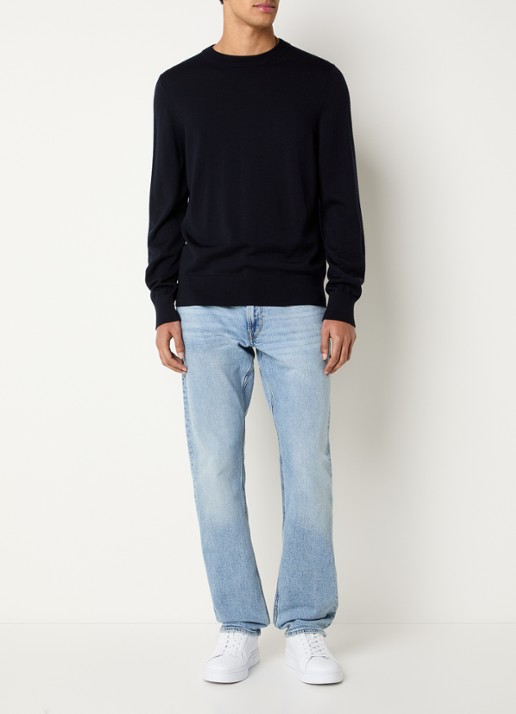 G-Star RAW Mosa straight leg jeans met steekzakken - voorkant 4 lichtblauw