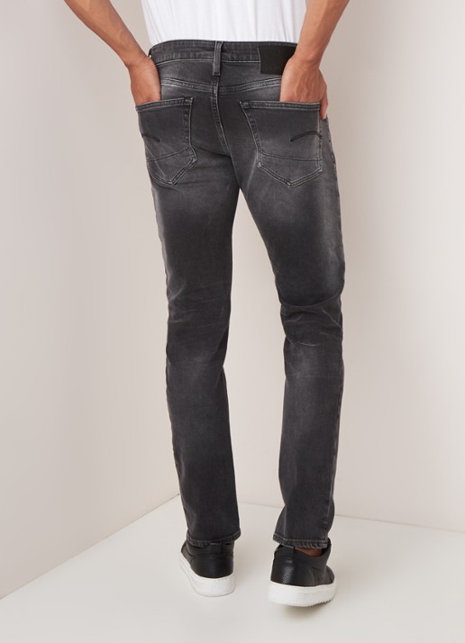 G-Star RAW Nero slim fit jeans met stretch - achterkant 3 antraciet