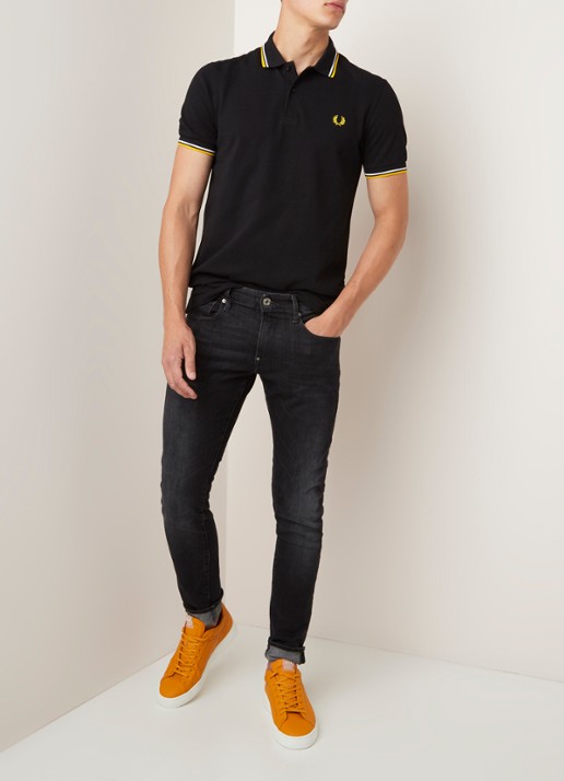 G-Star RAW Revend skinny jeans met stretch - voorkant 3 zwart