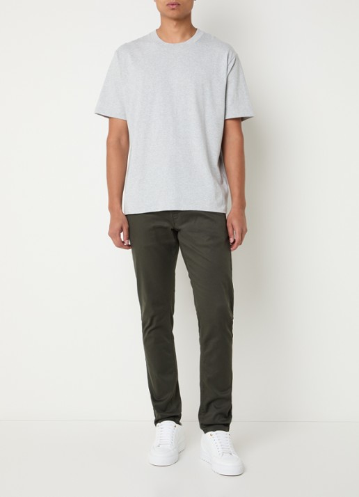 G-Star RAW Skinny fit chino met steekzakken - voorkant 5 bronsgroen