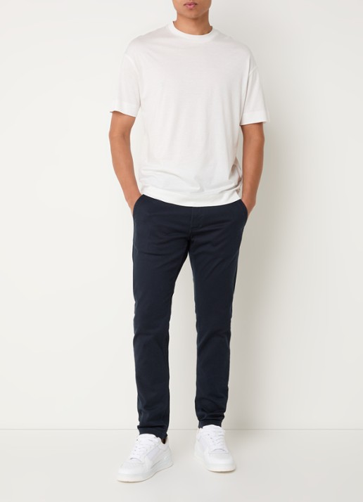 G-Star RAW Skinny fit chino met steekzakken - voorkant 5 donkerblauw