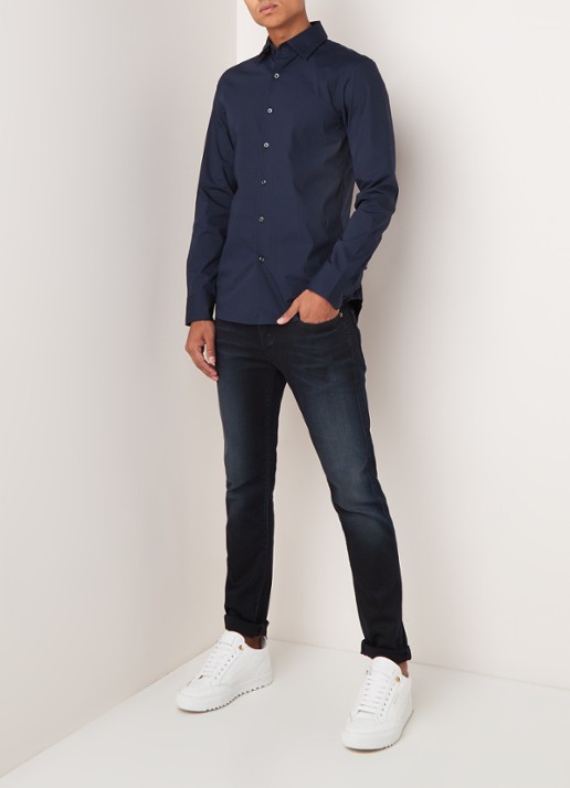 G-Star RAW Slander slim fit jeans met stretch - voorkant 3 indigo