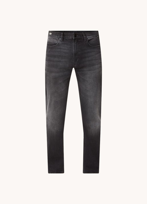 G-Star RAW Straight leg jeans met gekleurde wassing - voorkant antraciet