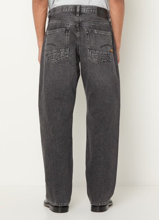 G-Star RAW Straight leg jeans met gekleurde wassing - achterkant donkergrijs