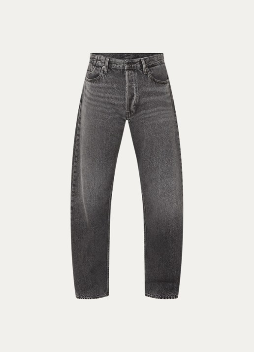 G-Star RAW Straight leg jeans met gekleurde wassing - voorkant 2 donkergrijs