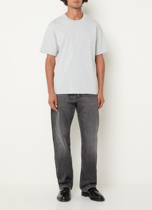 G-Star RAW Straight leg jeans met gekleurde wassing - voorkant 3 donkergrijs