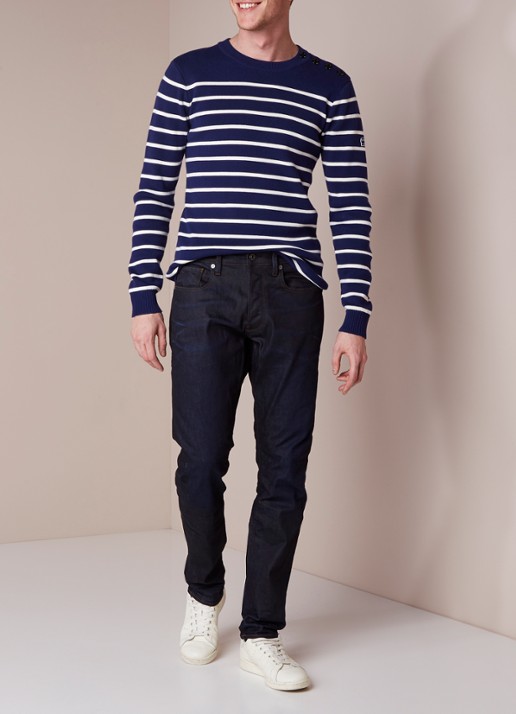 G-Star RAW Straight Raw 3301 TAPERED - voorkant 5 indigo