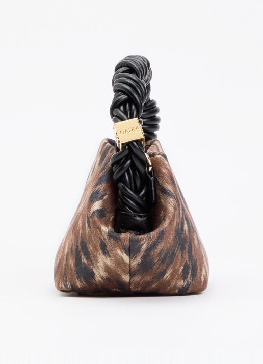 Ganni Bou Mini handtas met afneembare schouderriem - detail 3 bruin