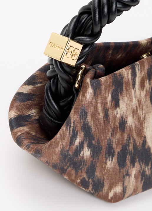 Ganni Bou Mini handtas met afneembare schouderriem - detail 4 bruin