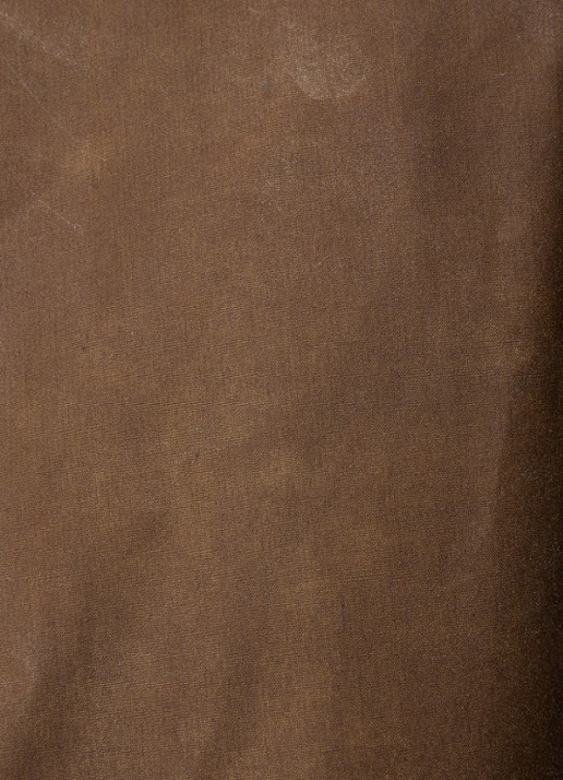 Ganni Double-breasted trenchcoat van  katoen met ceintuur en logo - detail 4 lichtbruin