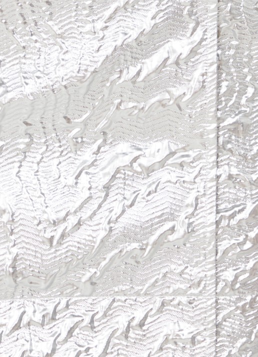 Ganni Mini wikkeljurk met metallic finish en structuur - detail 4 zilver