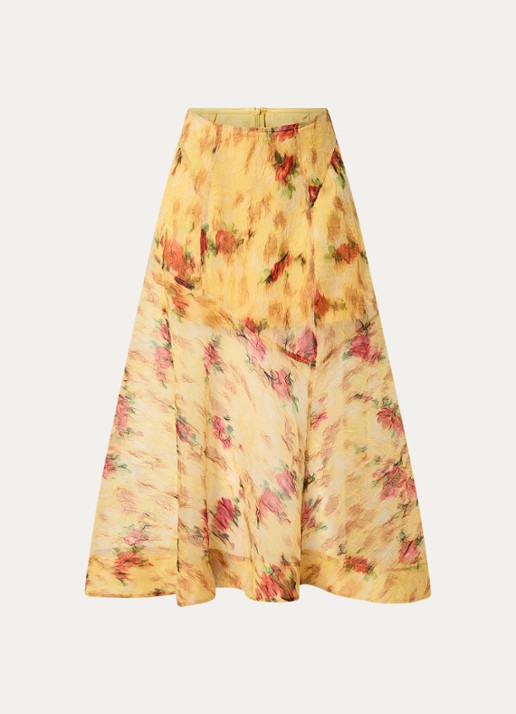 Ganni Shibori high waist rok met print