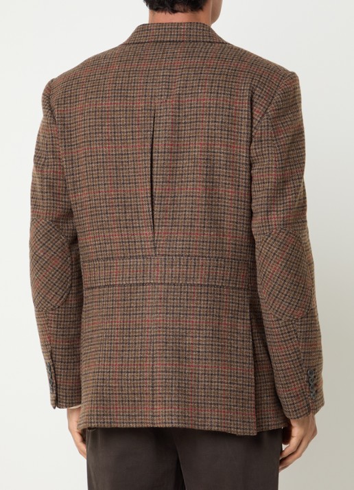 Gant Blazer met pied-de-poule dessin - achterkant 2 bruin